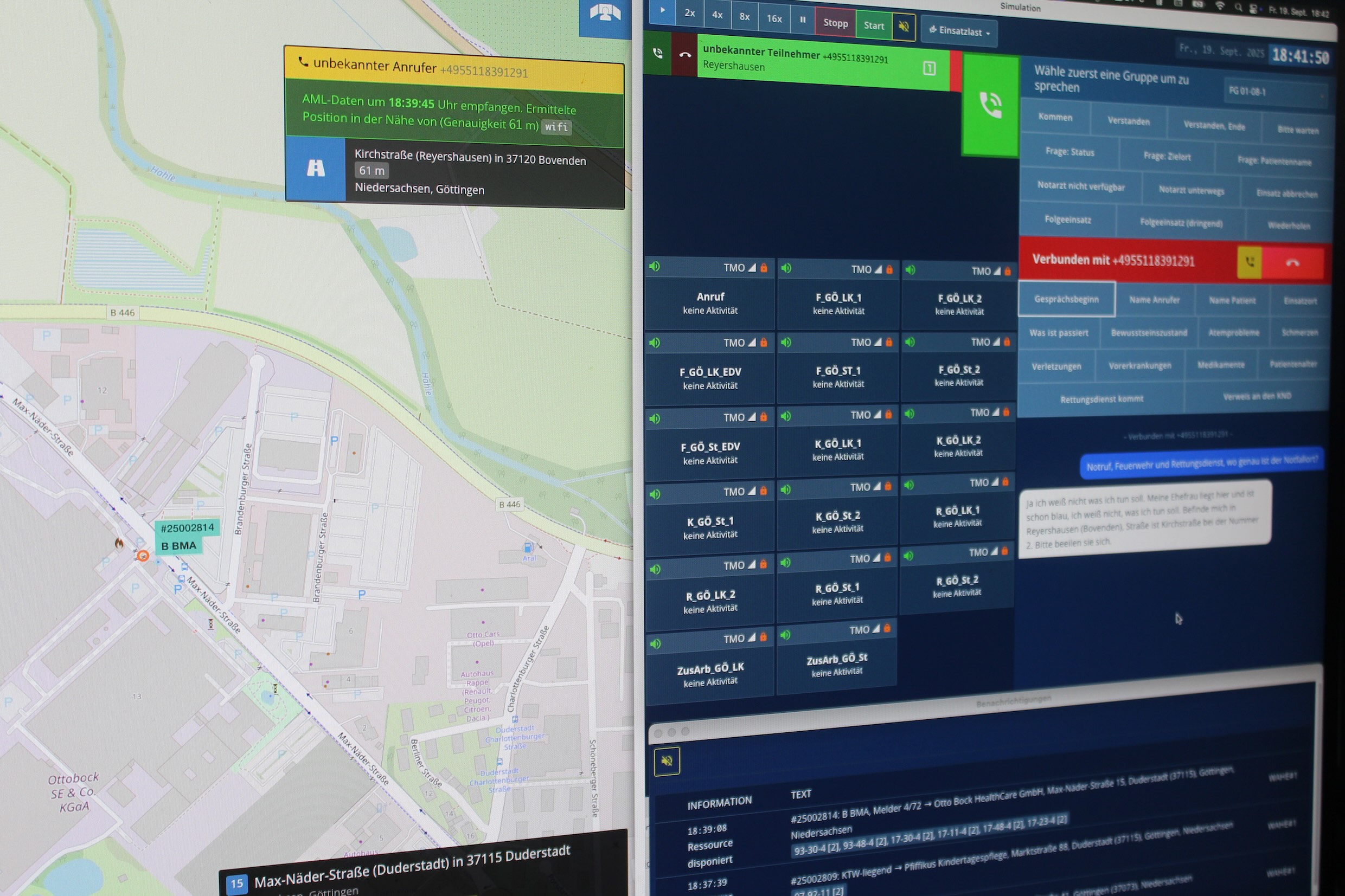 Real-time dispatch map with live vehicle tracking